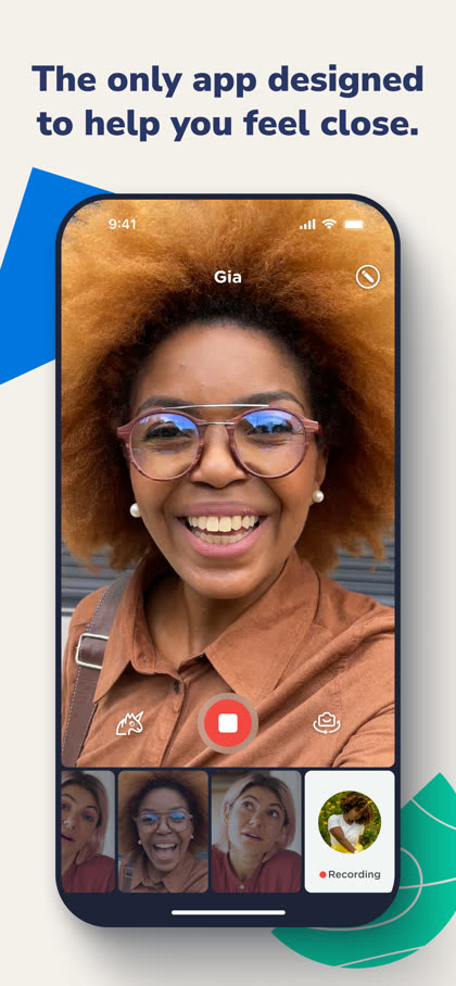 The only app designed to help you feel close.