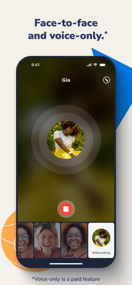 Face-to-face and voice-only.